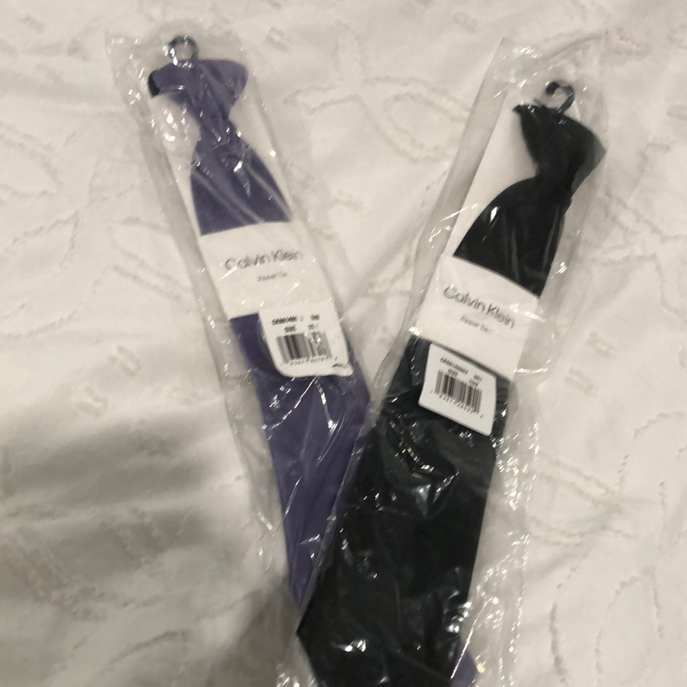 Pair of Calvin Klein Zipper Ties